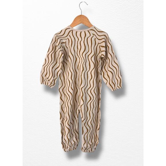 NWT Rylee + Cru Bubble Henley Jumpsuit, Size 2/3 - Picture 2 of 9